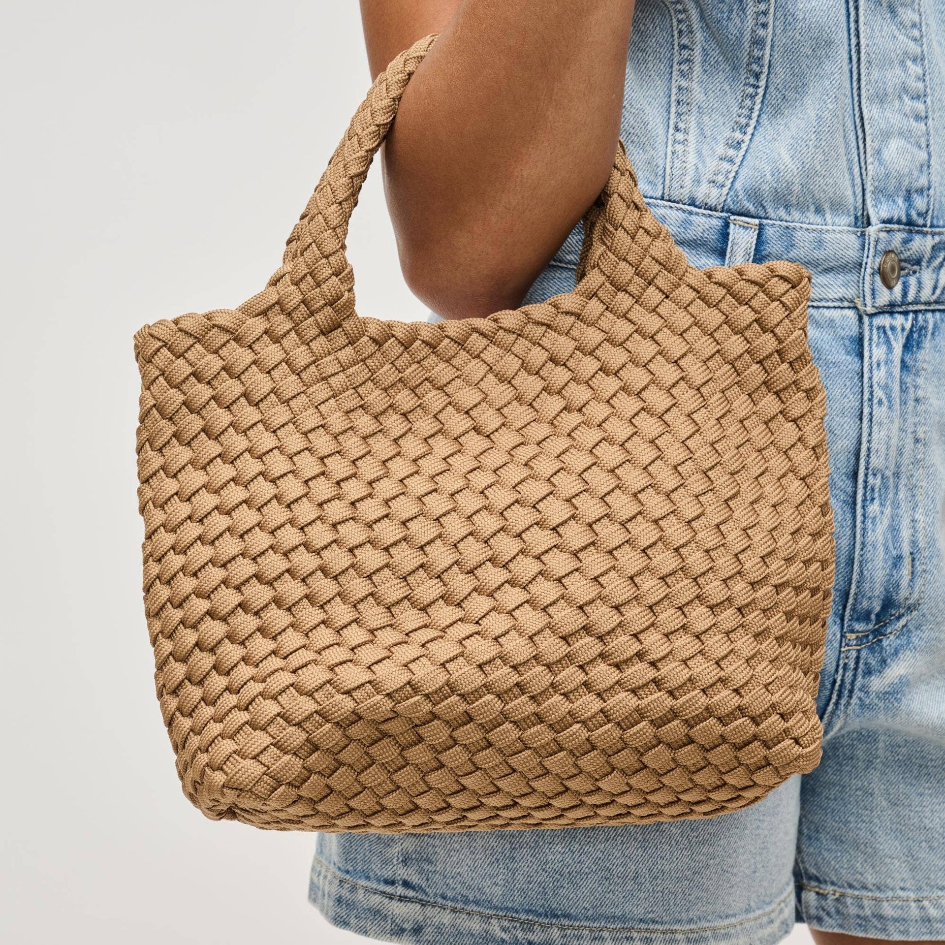 Sky's The Limit - Small Laced Up Eco-Edition Crossbody (nude / coral)
