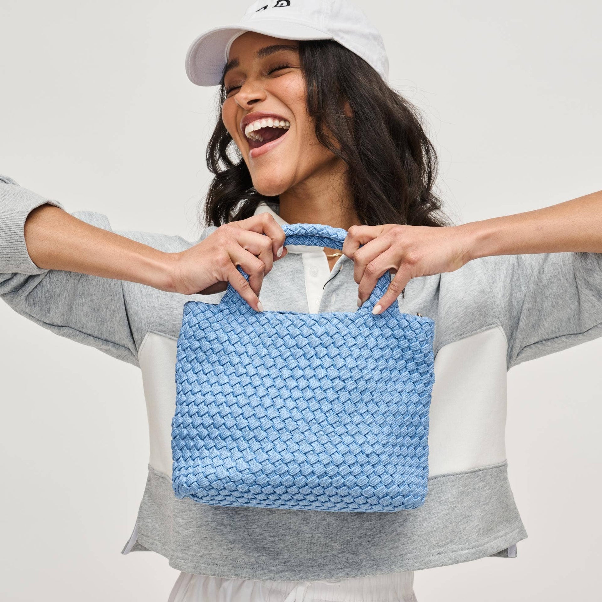 Sky's The Limit - Small Laced Up Eco-Edition Crossbody (nude / coral)