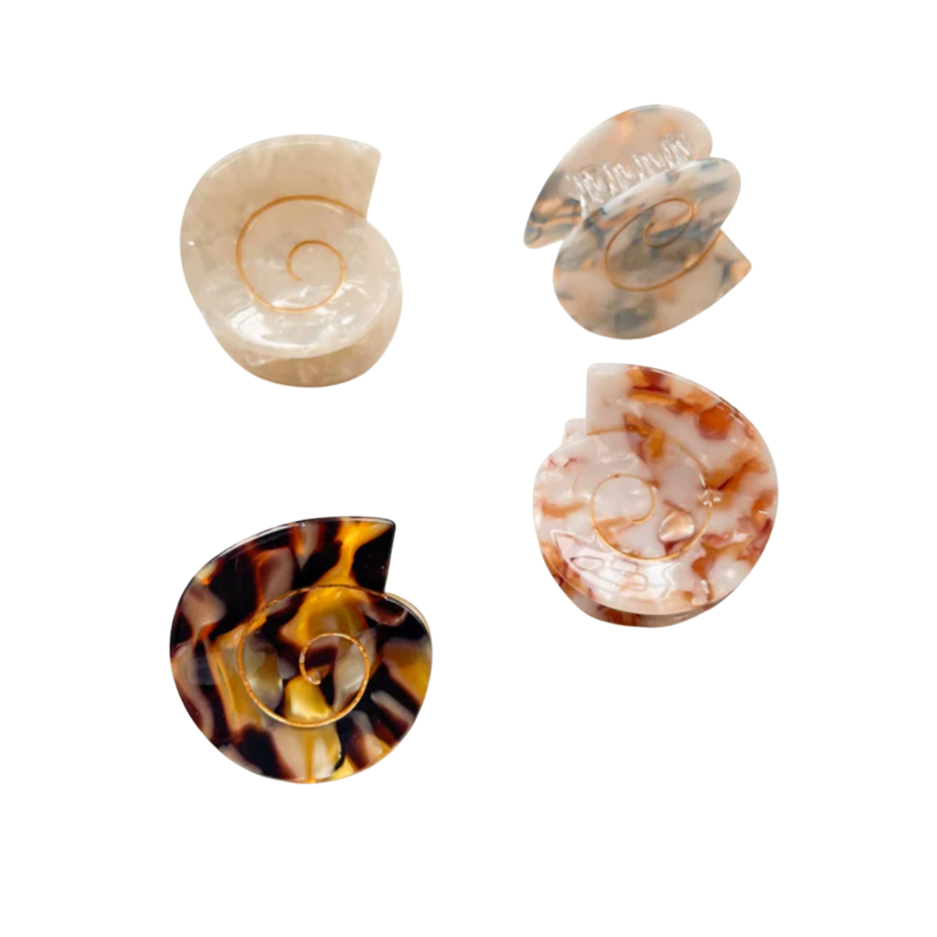 Hair- Cora Round Seashell Claw Clip - Small