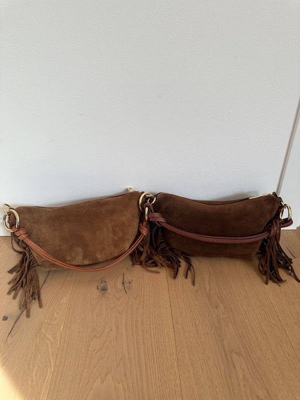 Zh Leather Bags - MUSA - suede and fringes