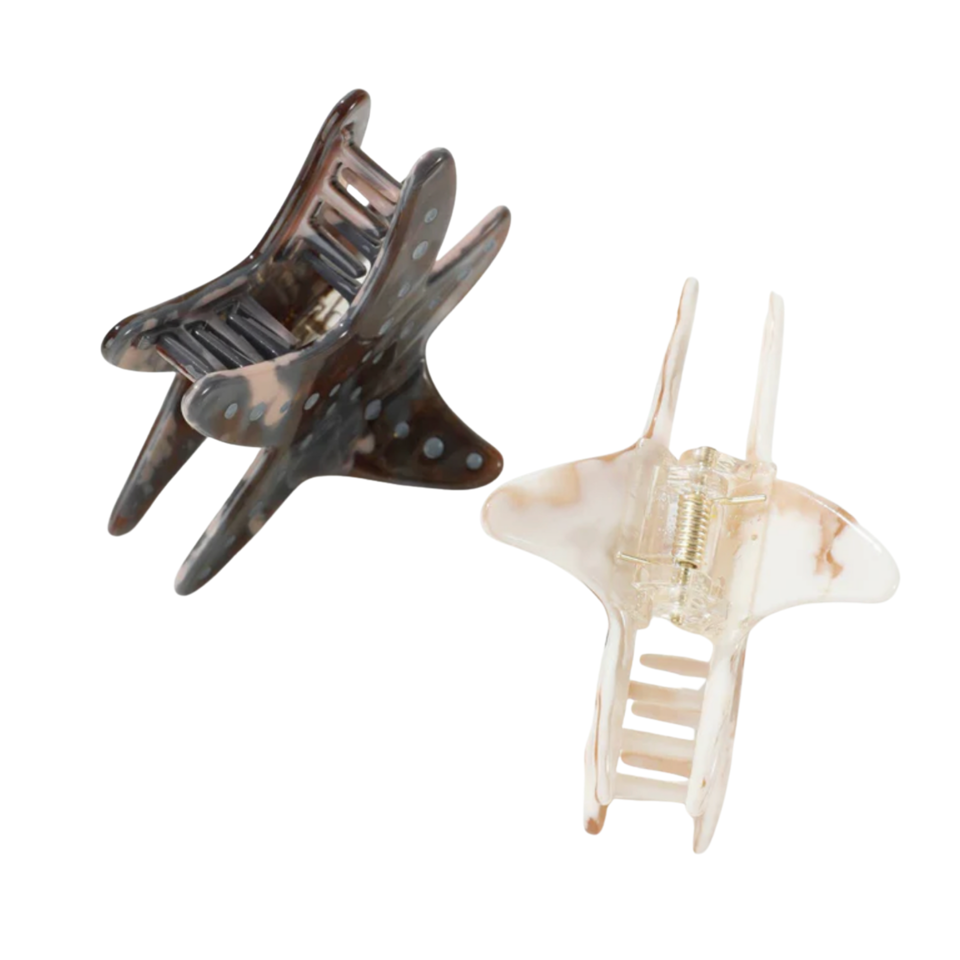 Hair- Calacatta Starfish Claw Clip - Medium