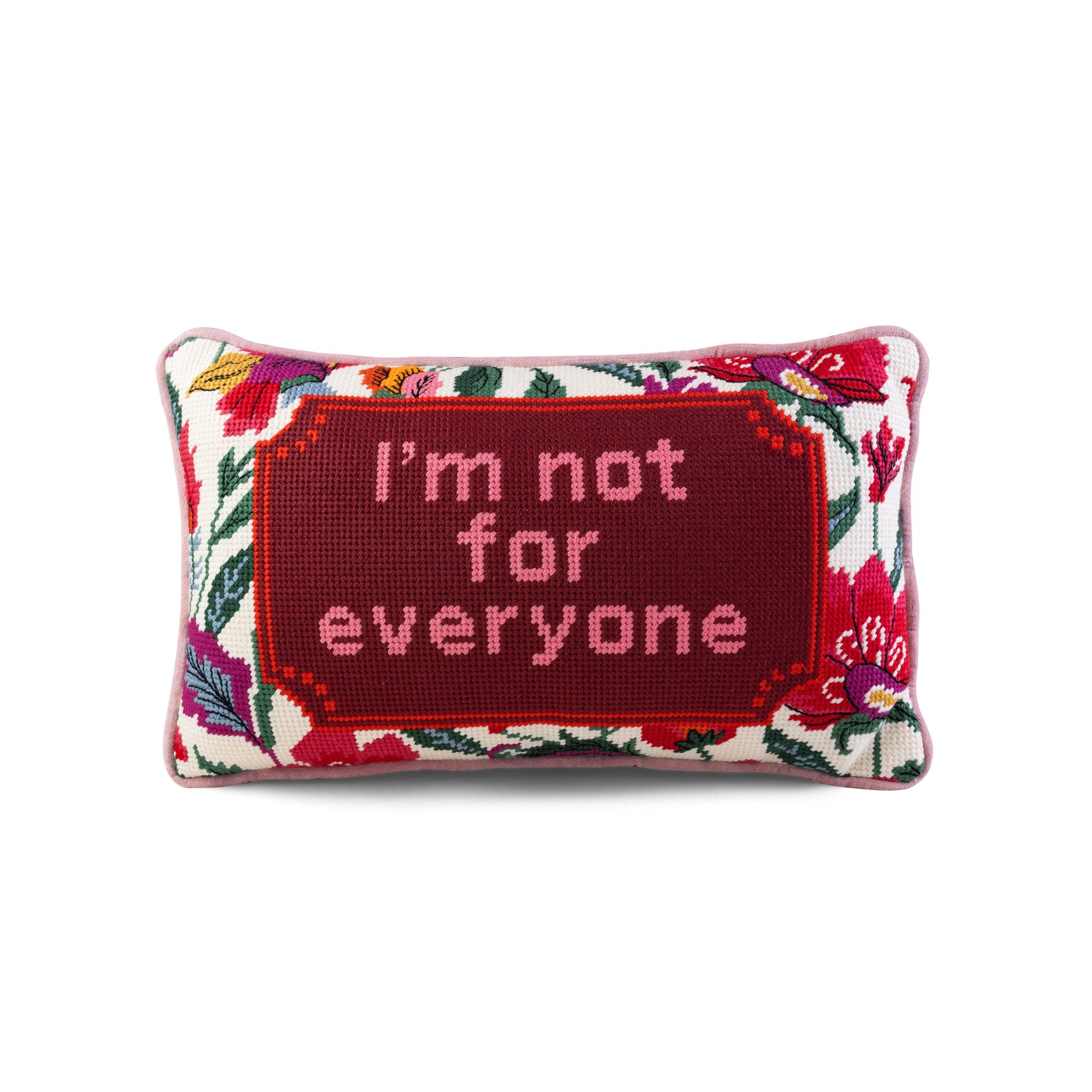Not For Everyone Needlepoint Pillow-furbish