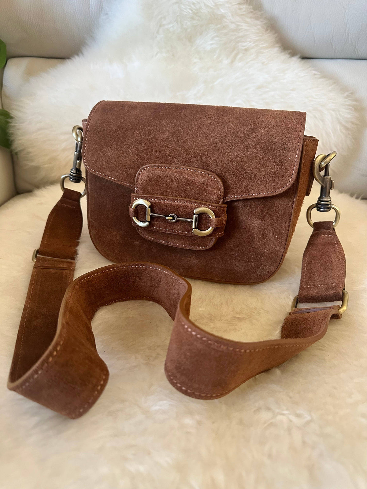 Zh Leather Bags - EMILY suede crossbody
