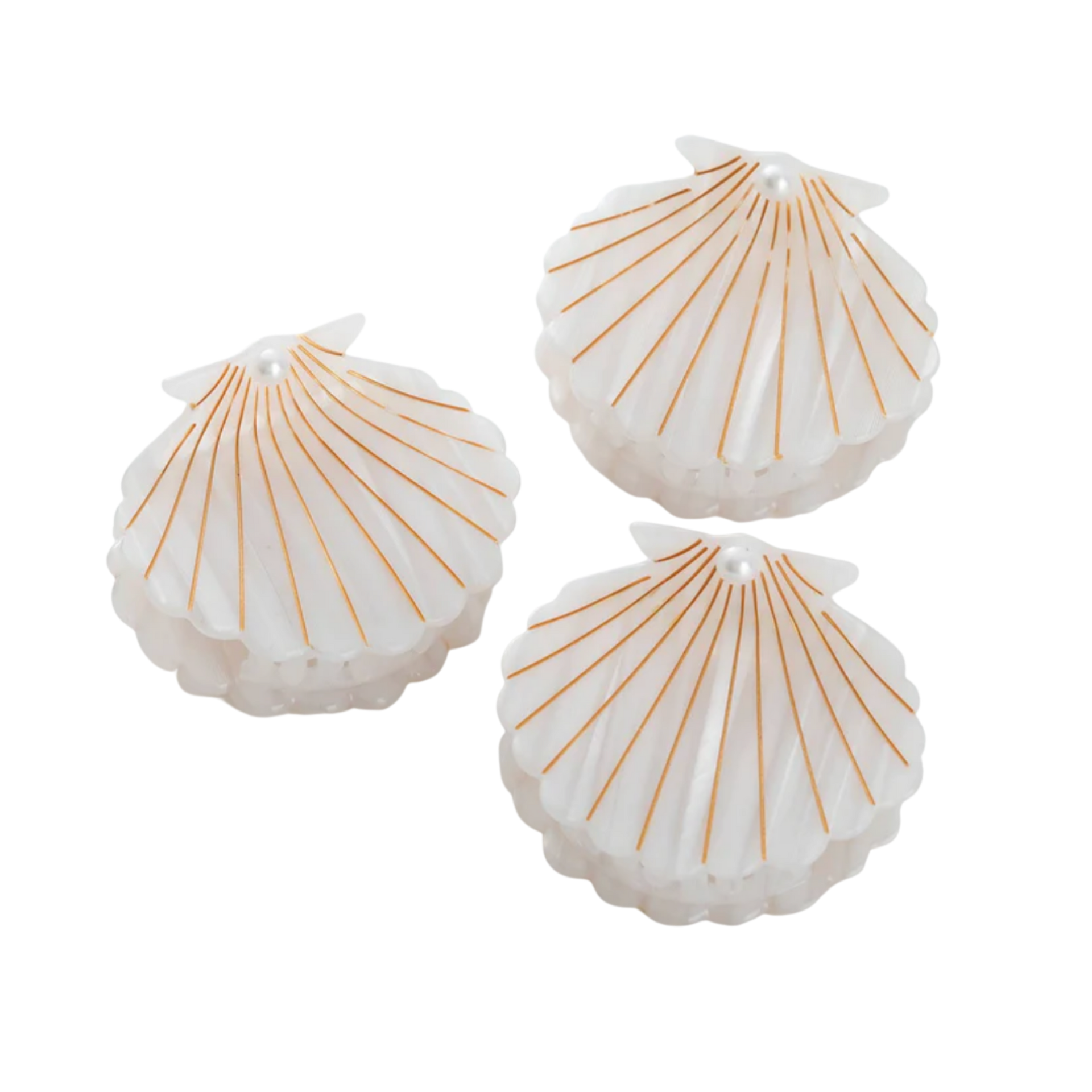 Hair- Opal Pearl Seashell Claw Clip - Medium