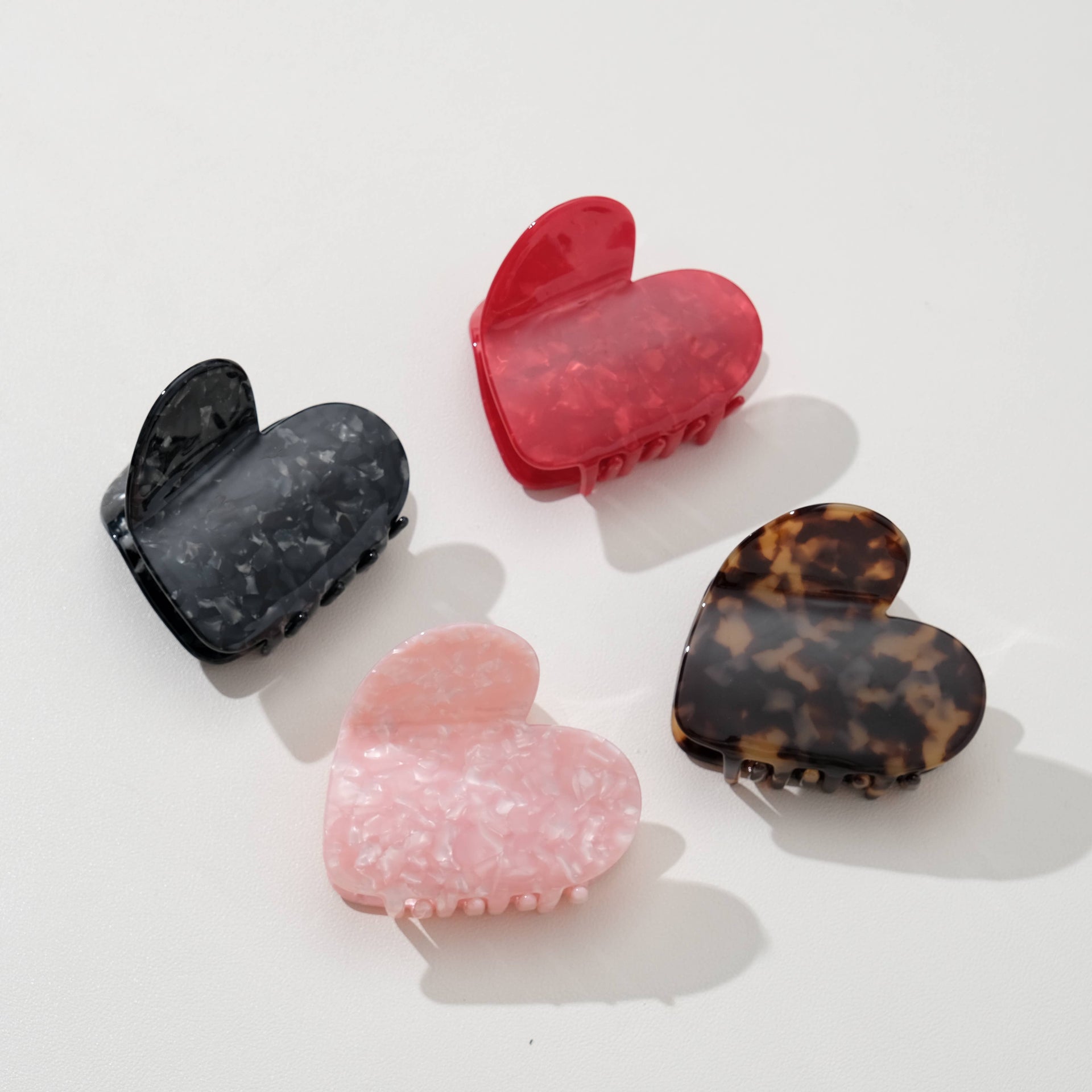 Hair- Valentine Heart Claw Clip - Large