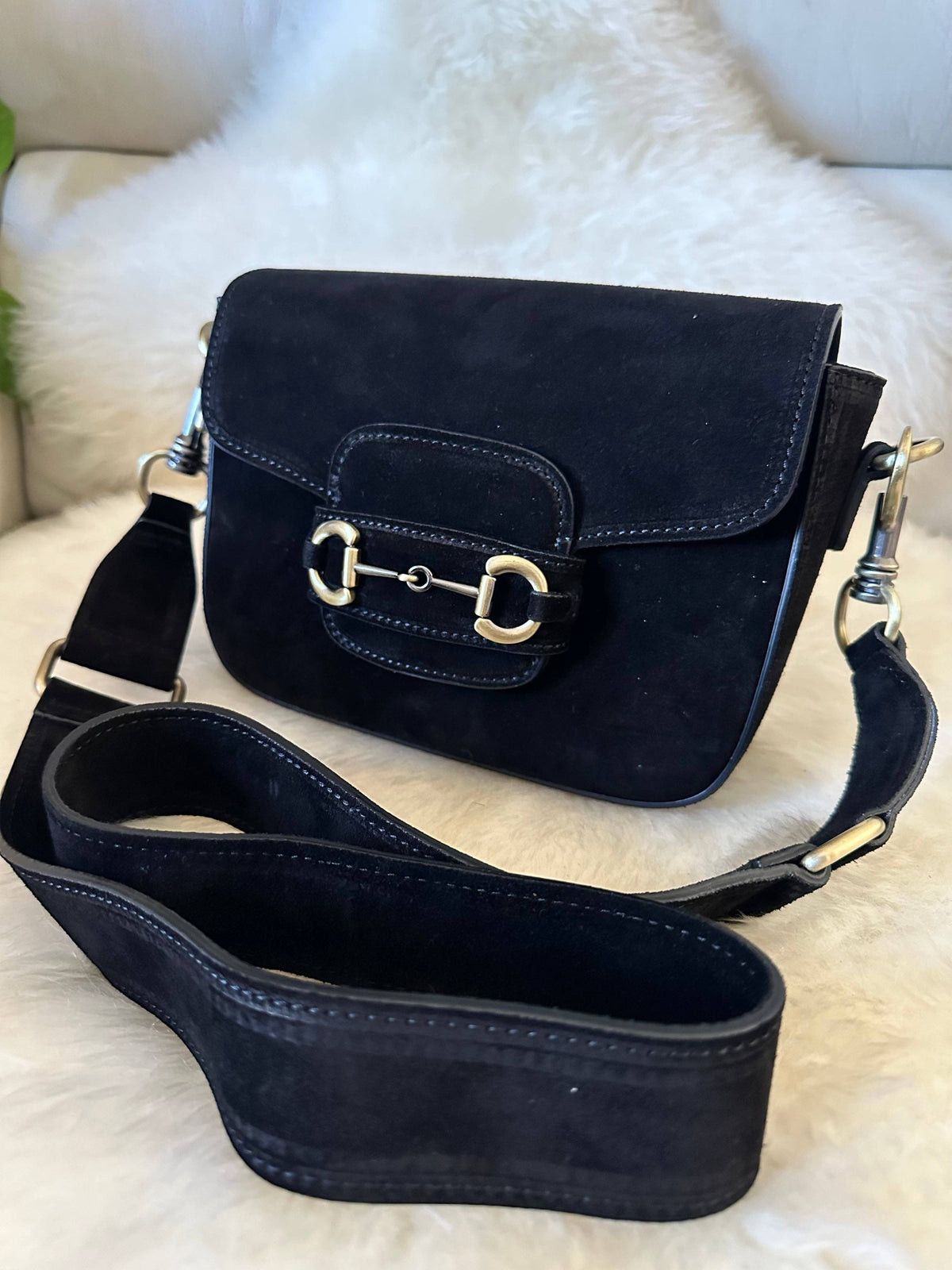 Zh Leather Bags - EMILY suede crossbody