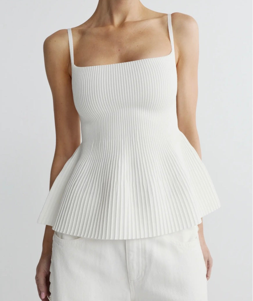 DL1961 - Peplum Tank Instasculpt Rib