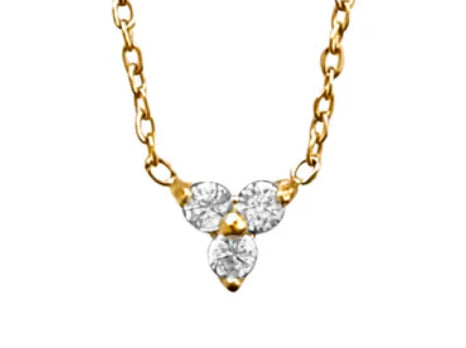 Ellie Vail - Donna Triple Stone Necklace (gold)