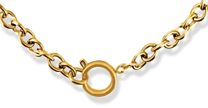 Ellie Vail - Melody Sailor Clasp Chain Necklace - Gold