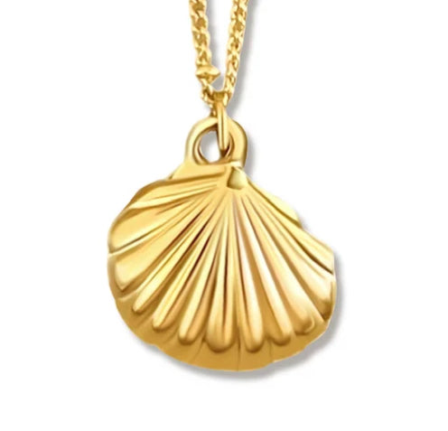 Ellie Vail - Georgina Shell Pendant Necklace - Gold