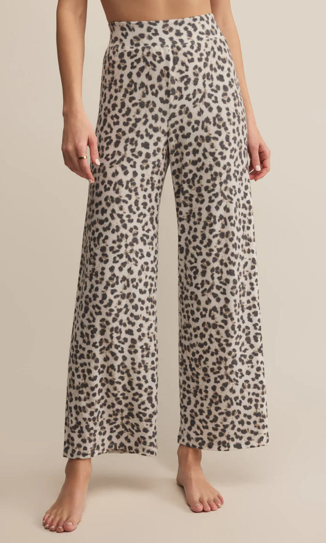 Z Supply- Champagne Luxe Leopard Pant