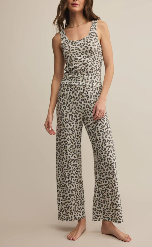 Z Supply- Champagne Luxe Leopard Pant