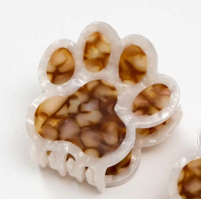 Paw Print Hair Clip