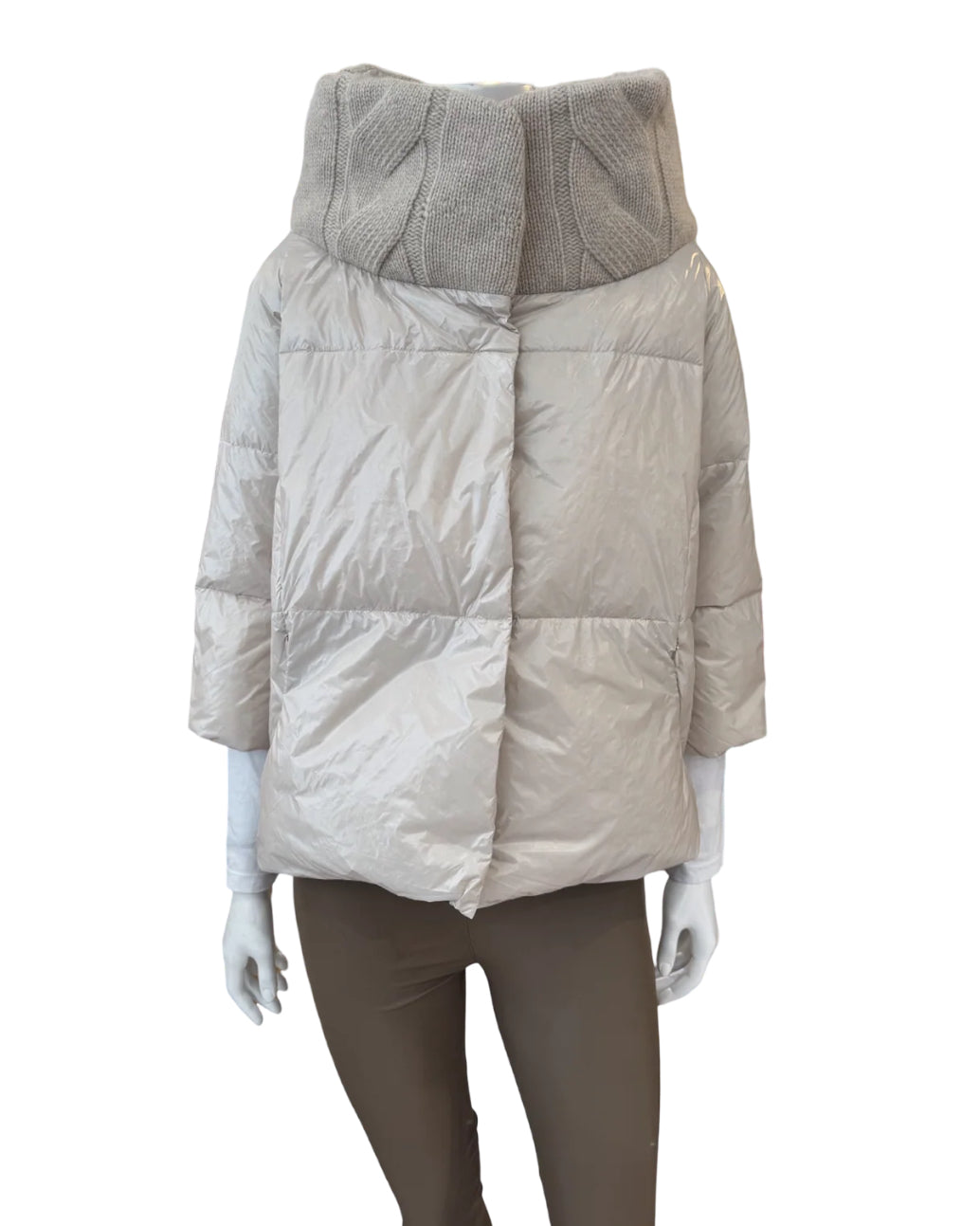 Cortland Park- Beige Shine Vail Jacket