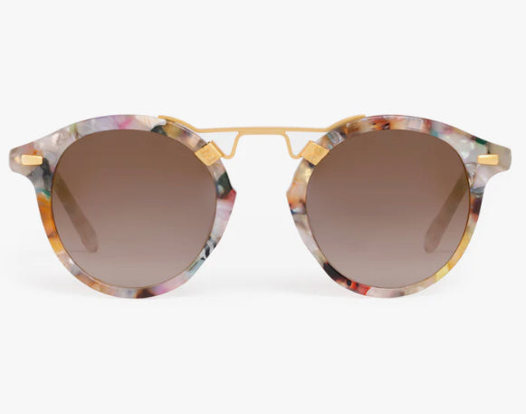 KREWE -Gelato 24k Mirrored St. Louis Sunglasses