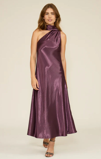 Lucy Paris -Plum Hunter Maxi Scarf Dress