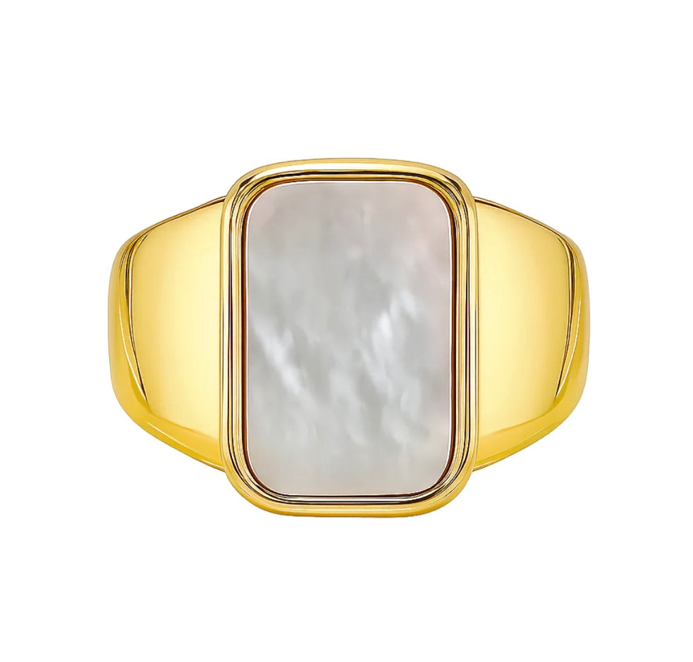 Ellie Vail- Twila Mother of Pearl Ring