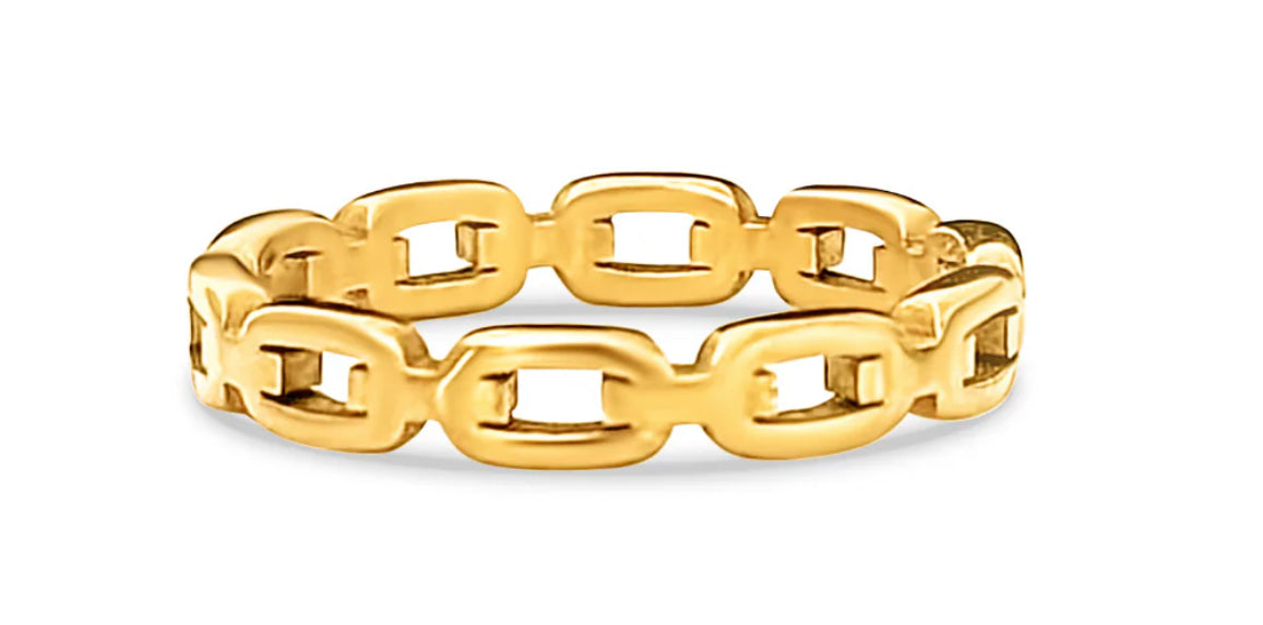 Ellie Vail - Billy Dainty Chain Ring - US Size 7