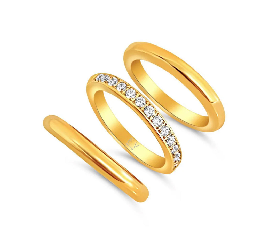 Ellie Vail - Percy Triple Ring Set - US Size 7