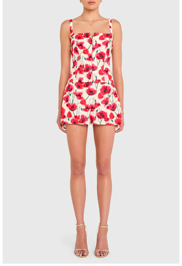 Amanda Uprichard - Tisha Romper (Poppy Field)