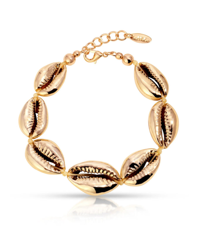 Etikka - Seven Seas Shell Bracelet (18k gold plated)