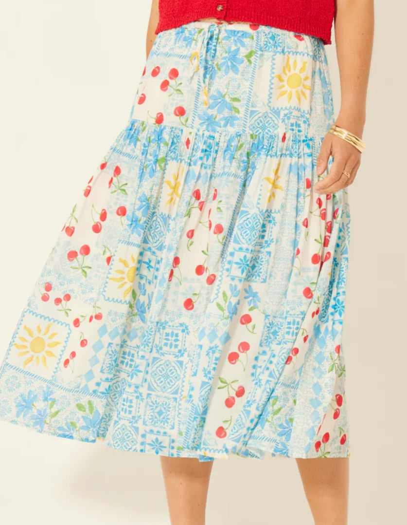 Bila77 - Antique White Glassell Skirt