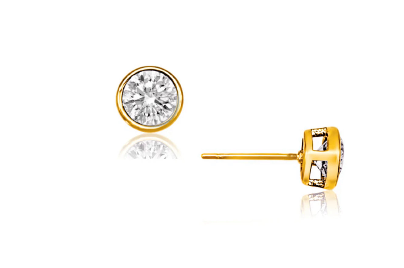 Ellie Vail - Cateana Bezel Stud Earring