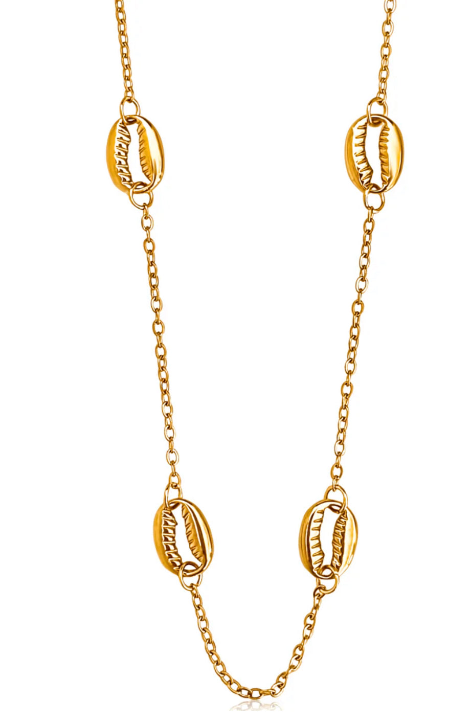 Ellie Vail - Yasmine Shell Choker Necklace (gold)