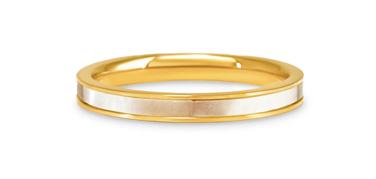 Ellie Vail - Mollie Mother Of Pearl Ring SIZE 8