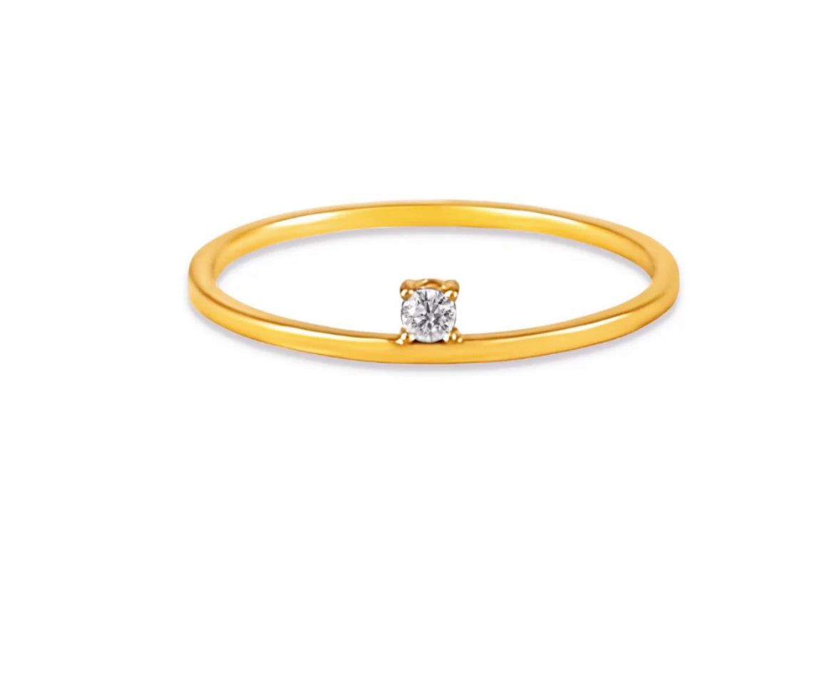 Ellie Vail - Rae Unilateral Solitaire Ring SIZE 7