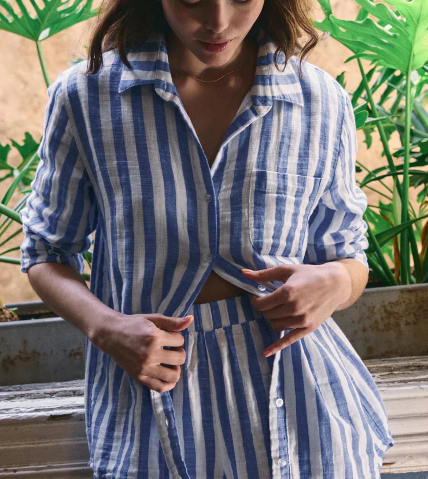 Z Supply - Morning Stripe Boxer (blue/white)