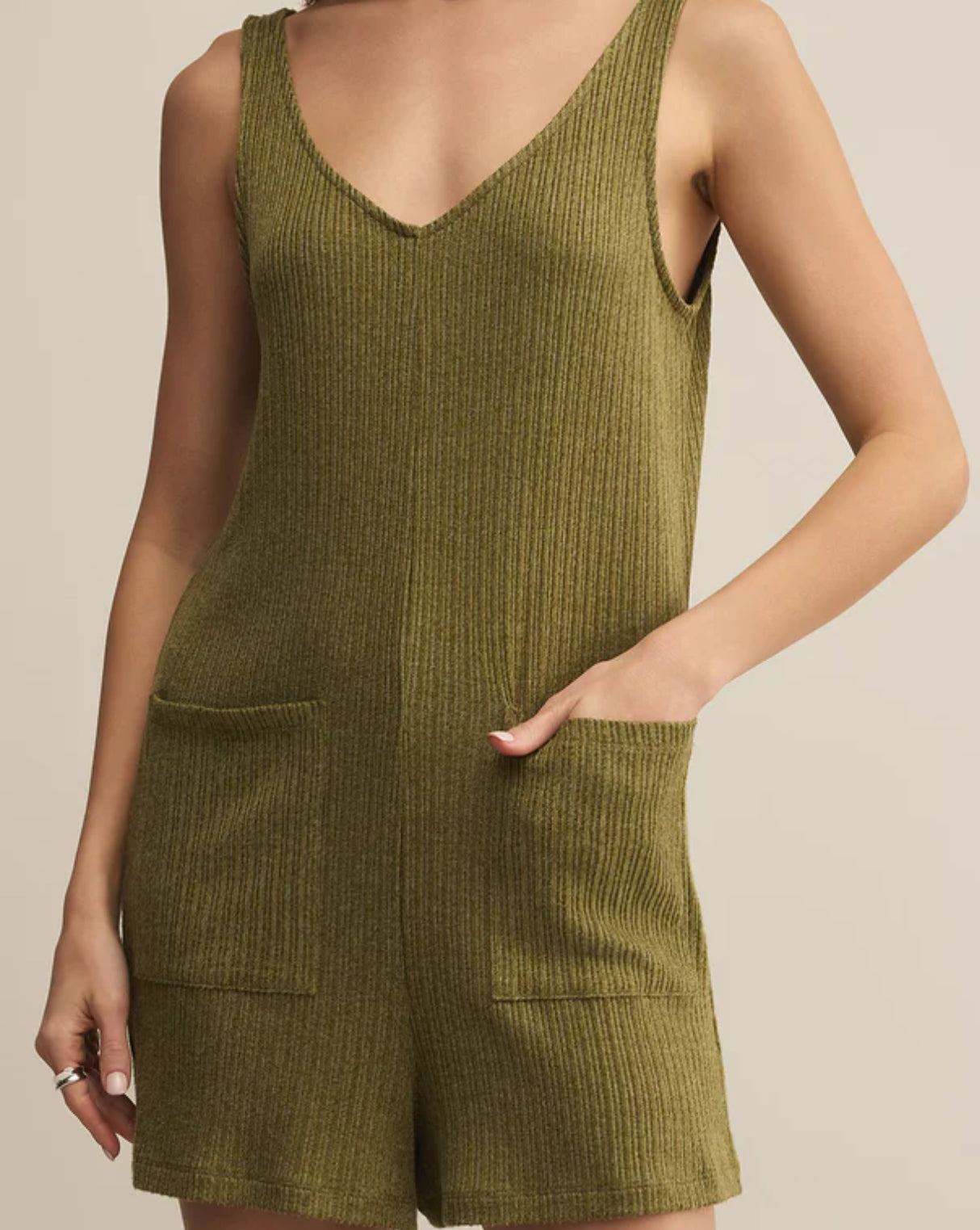 Z-Supply - Homestead Knit Romper (fern)