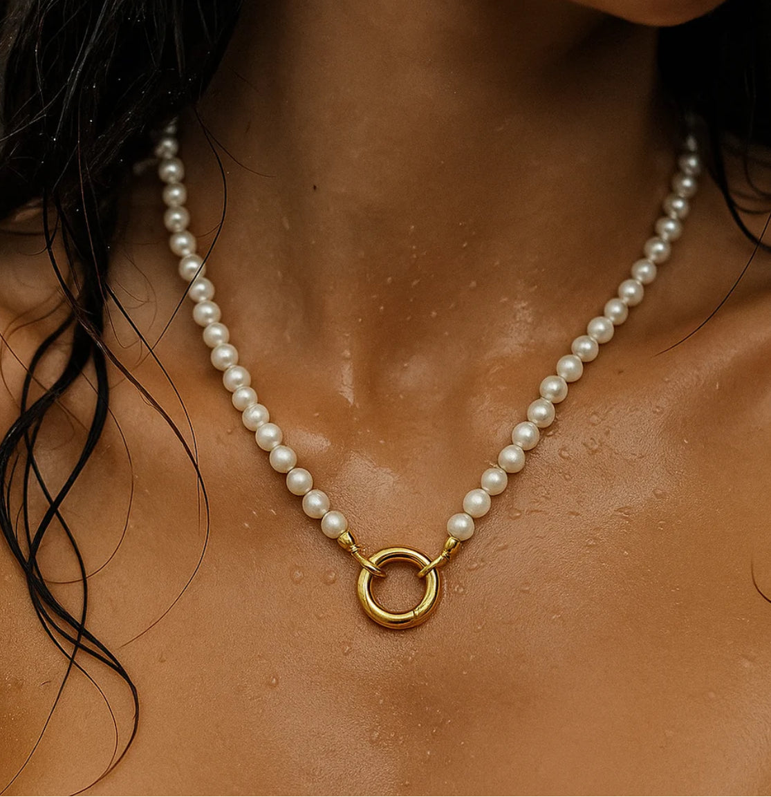 Ellie Vail-Gold Angelica Pearl Push Clasp necklace