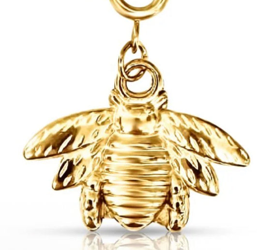 Ellie Vail - Beatrice Bee Charm - Gold