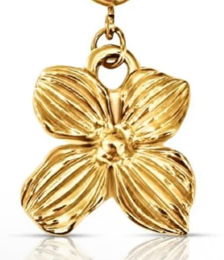 Ellie Vail - Emma Flower Charm - Gold