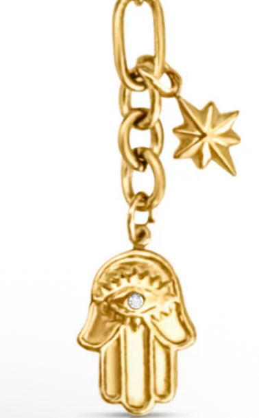 Ellie Vail - Elara Hamsa Charm - Gold