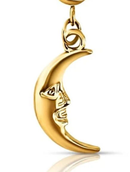Ellie Vail - Luna Crescent Moon Charm - Golc