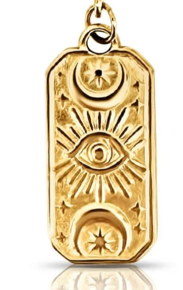 Ellie Vail - Mia Celestial Tag Charm - Gold