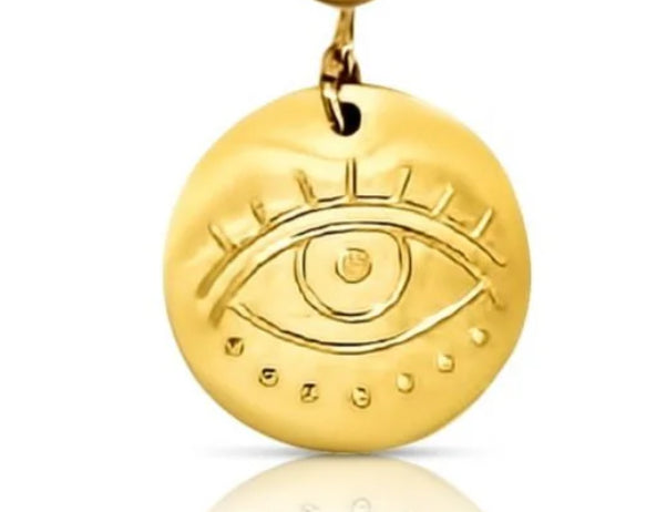 Ellie Vail - Addison Evil Eye Charm - Gold