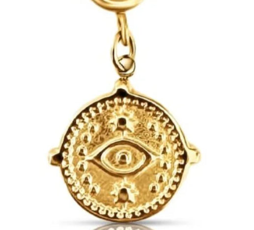 Ellie Vail - Harlow Evil Eye Charm - Gold
