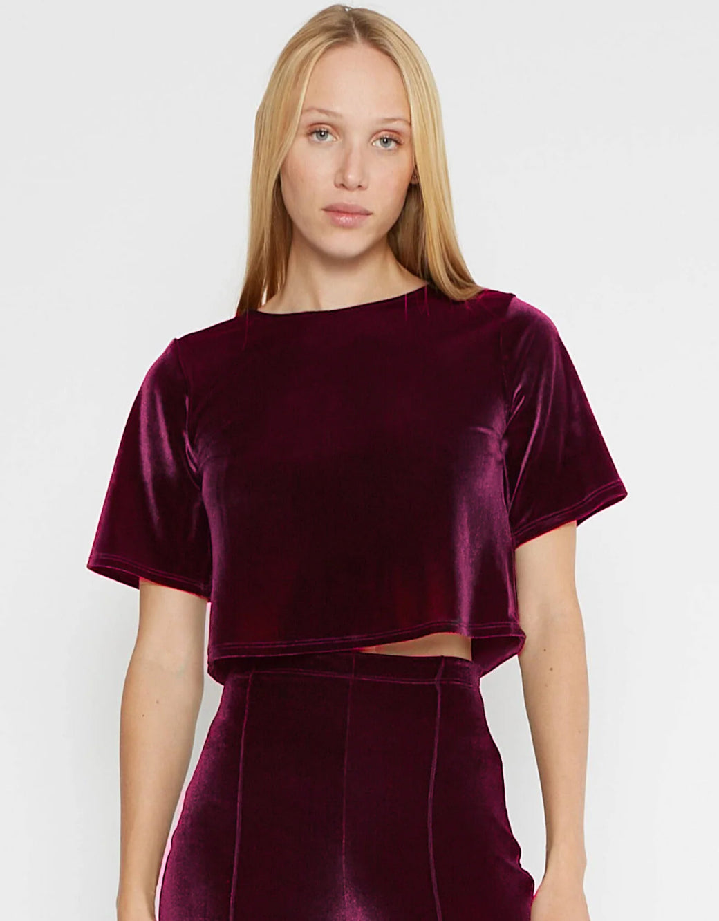 Ripley Rader - Velvet Short Sleeve Top
