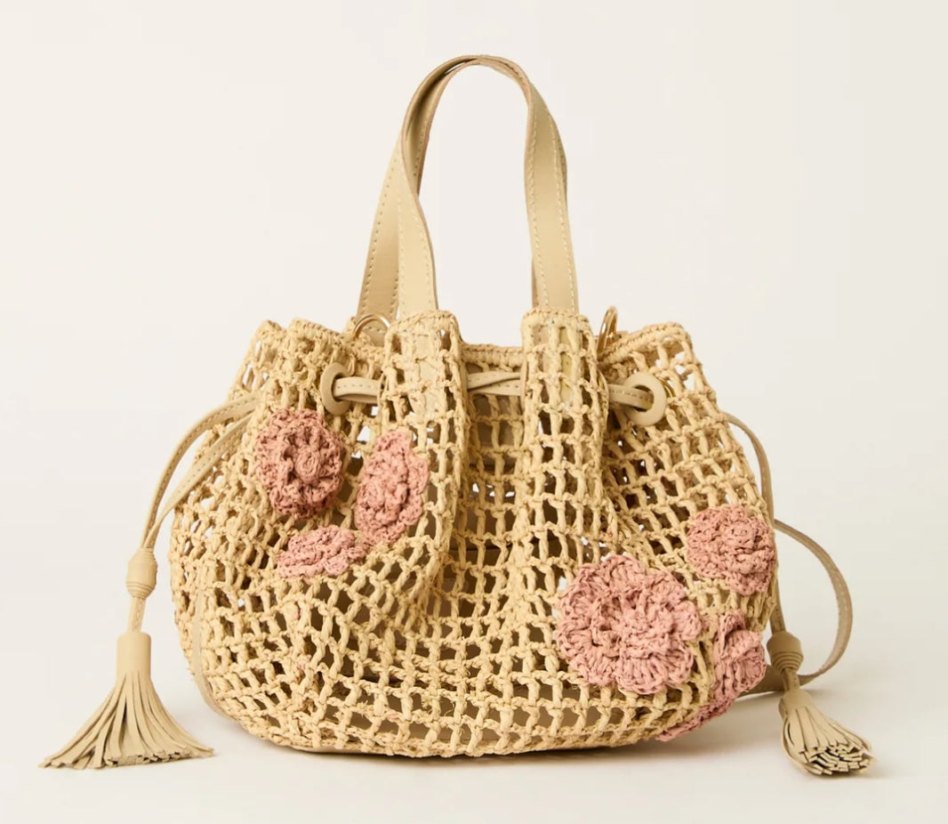 BTB Los Angeles - Orion Small Drawstring Bag (natural/petal)
