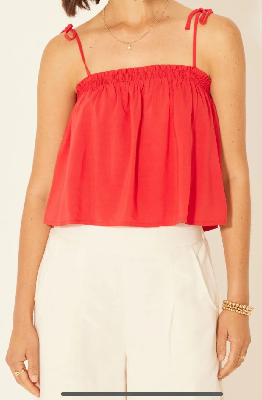Bila77 - Cherry Red Athens Top