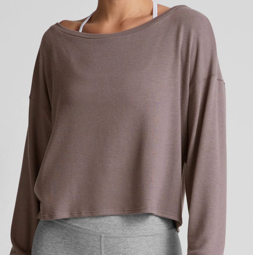 Beyond Yoga - Let Loose Pullover (Woodland Brown)