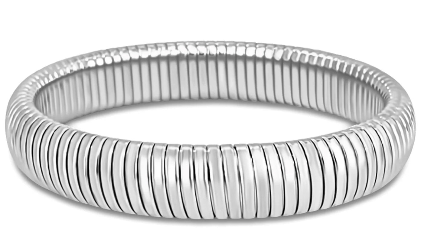 Ellie Vail - Sandra Coil Bangle Bracelet - Silver