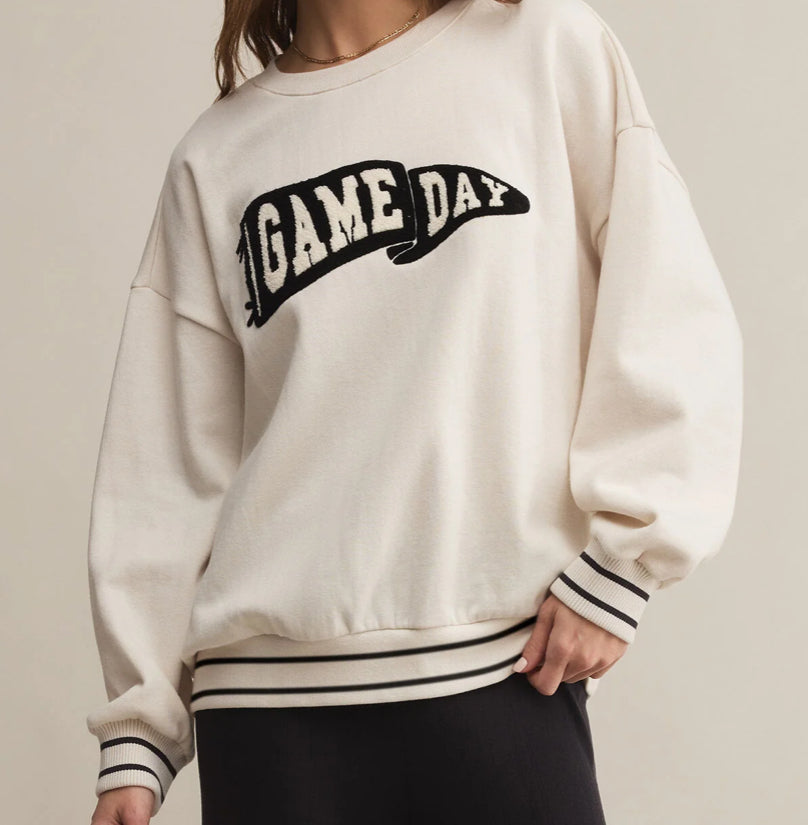 Z - Supply OVERSIZED LET’S GO “game day” SWEATSHIRT