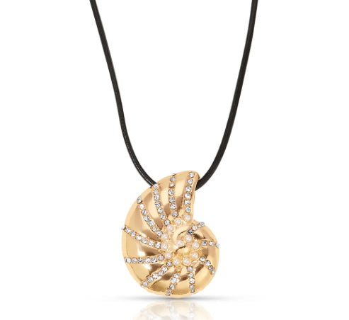 Etikka - Nautilus Shell Cord Necklace