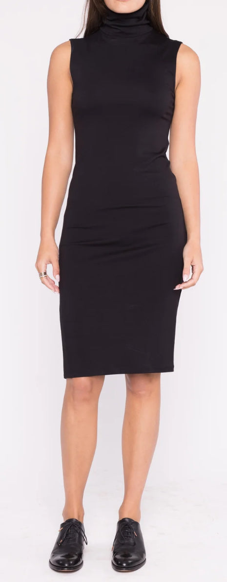 Ripley Rader - Tank Midi Turtleneck Dress (black black)