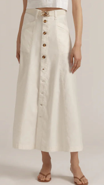 Favorite Daughter - The Lila Skirt (gardenia/off-white)