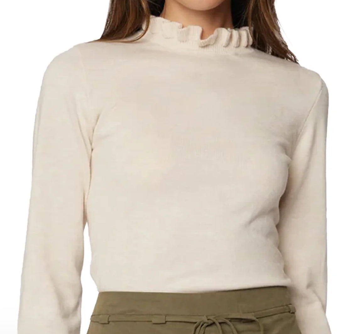 Lost + Wander - Elena Mock Neck Top (ivory)